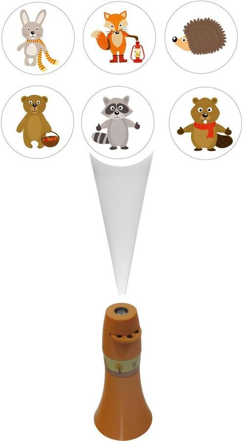 Niermann Lednachtlampje Bosdieren Set dieren in het bos 2 (1 x stekker-nachtlicht 1 x draagbare beamer) (1 stuk) - Foto 20