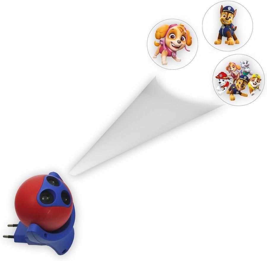 Niermann Lednachtlampje Paw Patrol Set Paw Patrol 2 (1 x stekker-nachtlicht 1 x draagbare beamer) (1 stuk) - Foto 4
