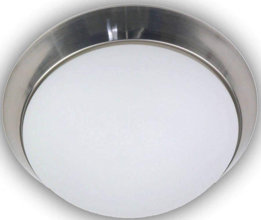 Niermann Plafondlamp Opal matt Dekorring Nickel matt 25 cm (1 stuk) - Foto 3