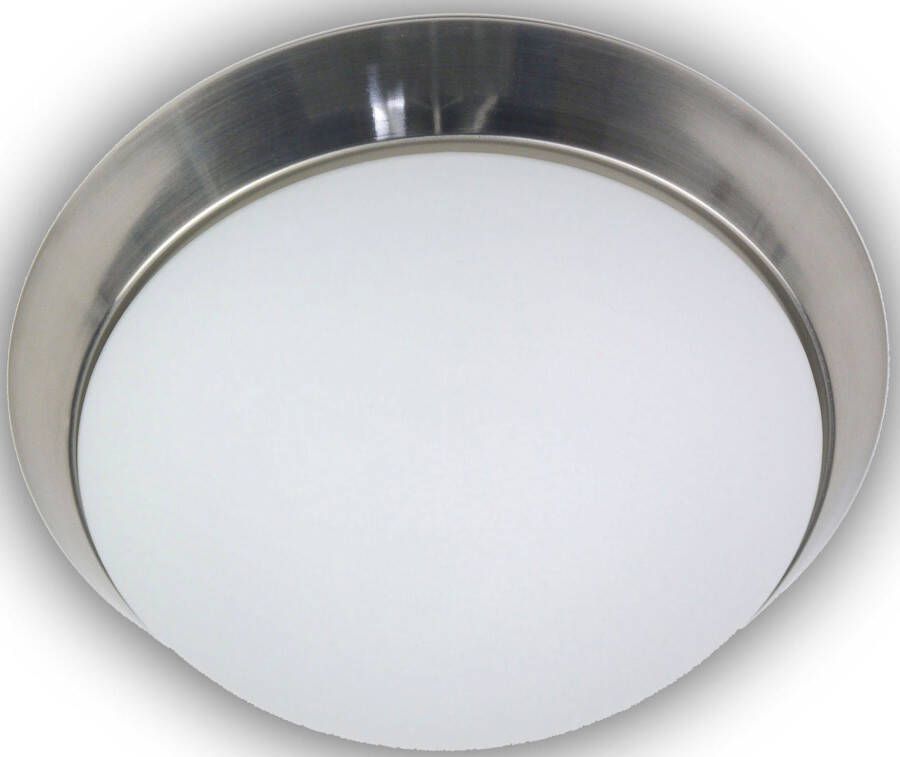 Niermann Plafondlamp Opal matt Dekorring Nickel matt 30 cm LED (1 stuk) - Foto 3
