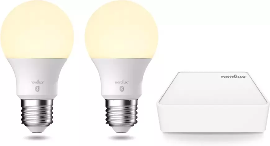 Nordlux Led-verlichting Smartlight Smart Home starter Kit+2 lampen + Bridge met wifi of bluetooth (1 stuk) - Foto 1