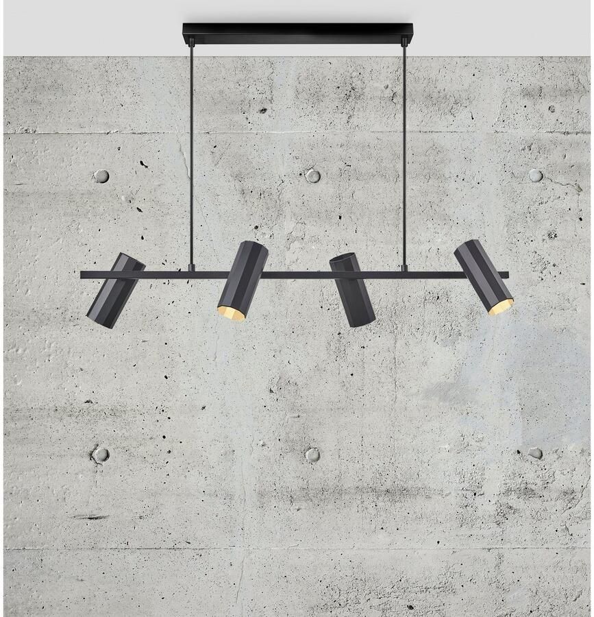 Nordlux Hanglamp Alanis Minimalistisch ontwerp 10-zijdig profiel matte messing-look (1 stuk)