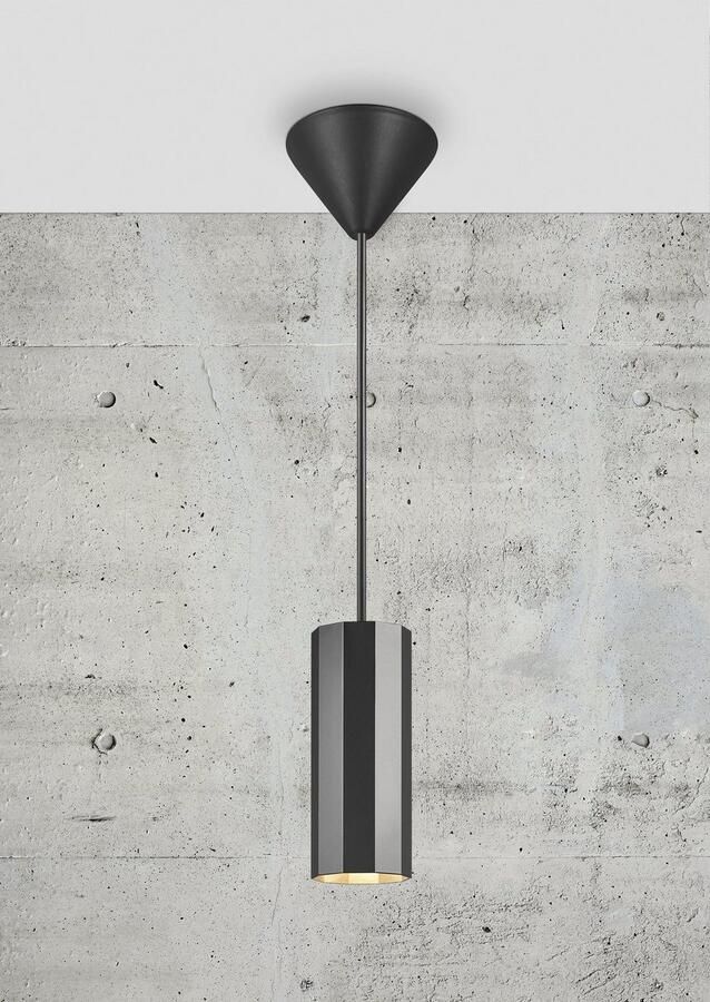 Nordlux Hanglamp Alanis Minimalistisch ontwerp 10-zijdig profiel matte messing-look (1 stuk) - Foto 3