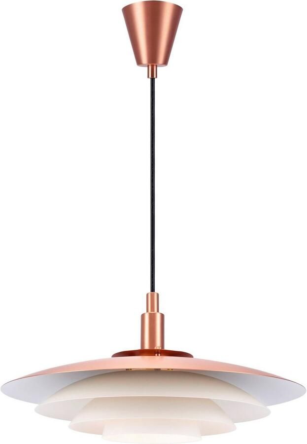 Nordlux Hanglamp Bretagne Scandinavische heldere zachte lijnen in- uit-schakelaar op de lampvoet (1 stuk) - Foto 3