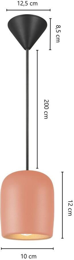 Nordlux Hanglamp NOTTI klein organisch elegant gevormd pendel kantelschakelaar aan de kabel (1 stuk) - Foto 2