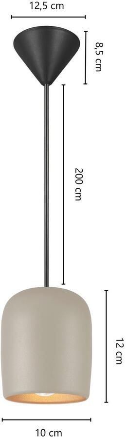 Nordlux Hanglamp NOTTI klein organisch elegant gevormd pendel zacht licht (1 stuk) - Foto 2