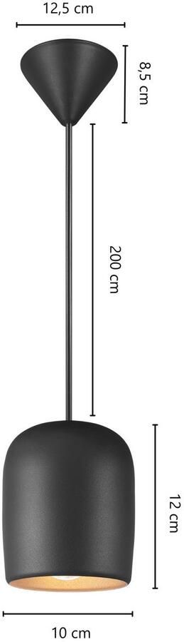 Nordlux Hanglamp NOTTI klein organisch elegant gevormd pendel zacht licht (1 stuk) - Foto 3