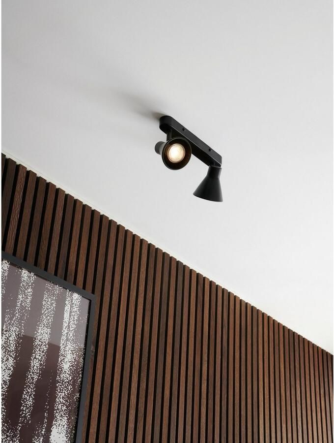 Nordlux Plafondspot Eik Tijdloos en eenvoudig ontwerp kantel- en draaibare kap (1 stuk)