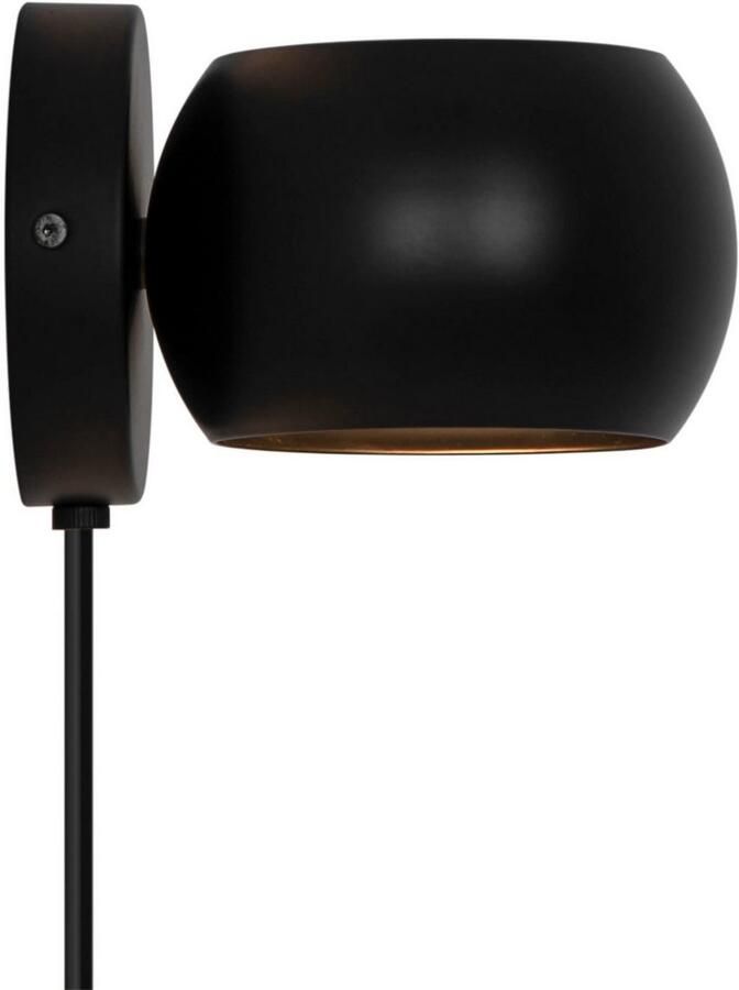Nordlux Wandlamp Belir Ø 13 cm zwart