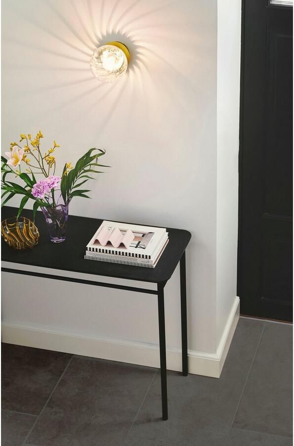 Nordlux Wandlamp Chisell Ø 15 cm mat goud - Foto 5