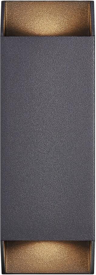 Nordlux Wandlamp voor buiten Nico Square Licht zowel naar boven als beneden zacht licht (1 stuk) - Foto 3