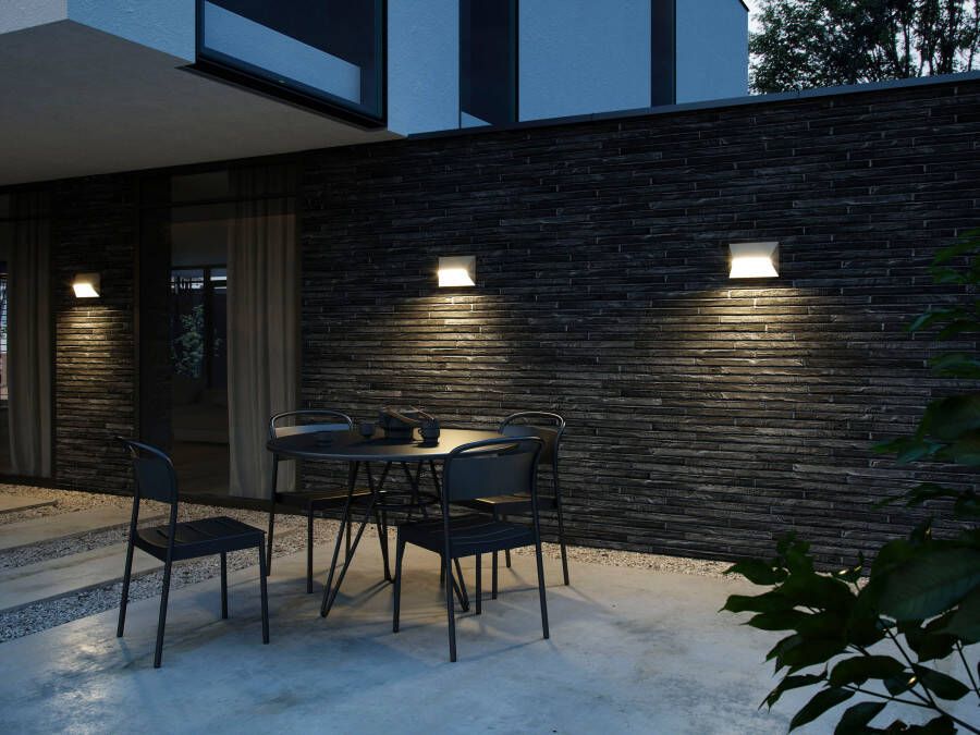 Nordlux Wandlamp voor buiten Pontio Architectonisch ontwerp parallelschakeling mogelijk verwisselbare gloeilamp (1 stuk) - Foto 4