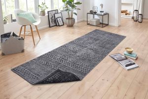 NORTHRUGS Vloerkleed BIRI tweezijdig te gebruiken kleed Geschikt voor binnen en buiten in boho-stijl platweefsel