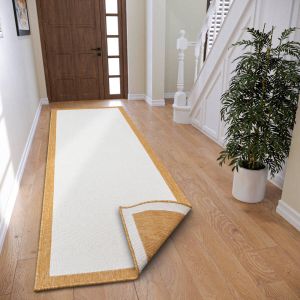 NORTHRUGS Vloerkleed Panama tweezijdig te gebruiken kleed Geschikt voor binnen en buiten robuust gemakkelijk in onderhoud platweefsel