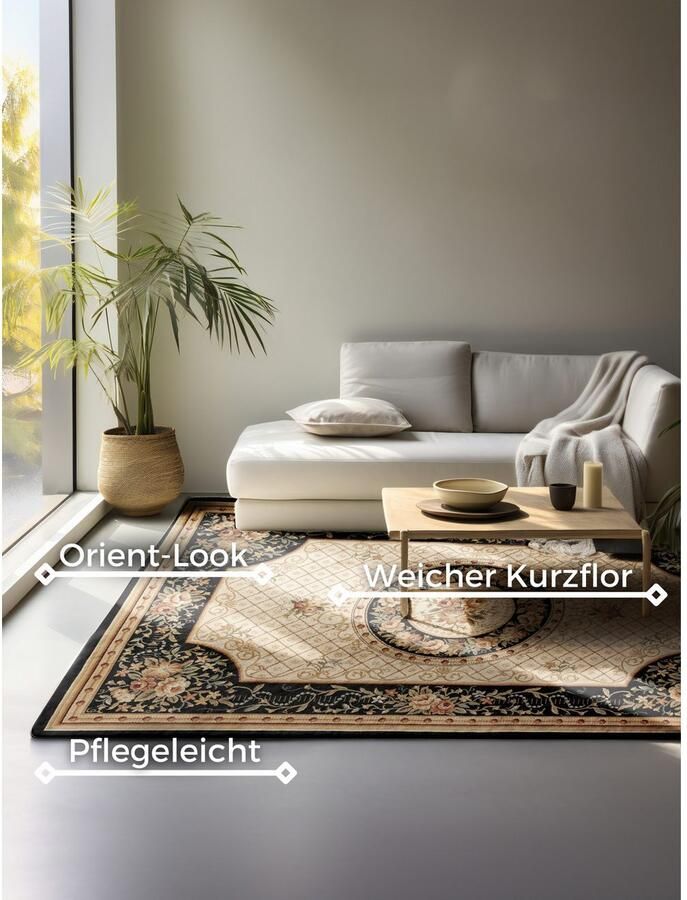 NORTHRUGS Vloerkleed Adraskan Orient look loper slijtvast onderhoudsvriendelijk robuust - Foto 6