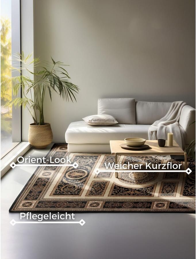 NORTHRUGS Vloerkleed Guzara Orient look loper slijtvast onderhoudsvriendelijk robuust - Foto 6