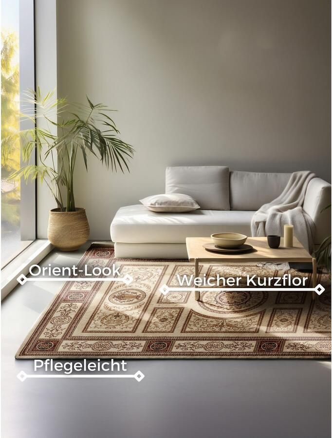 NORTHRUGS Vloerkleed Guzara Orient look loper slijtvast onderhoudsvriendelijk robuust - Foto 7