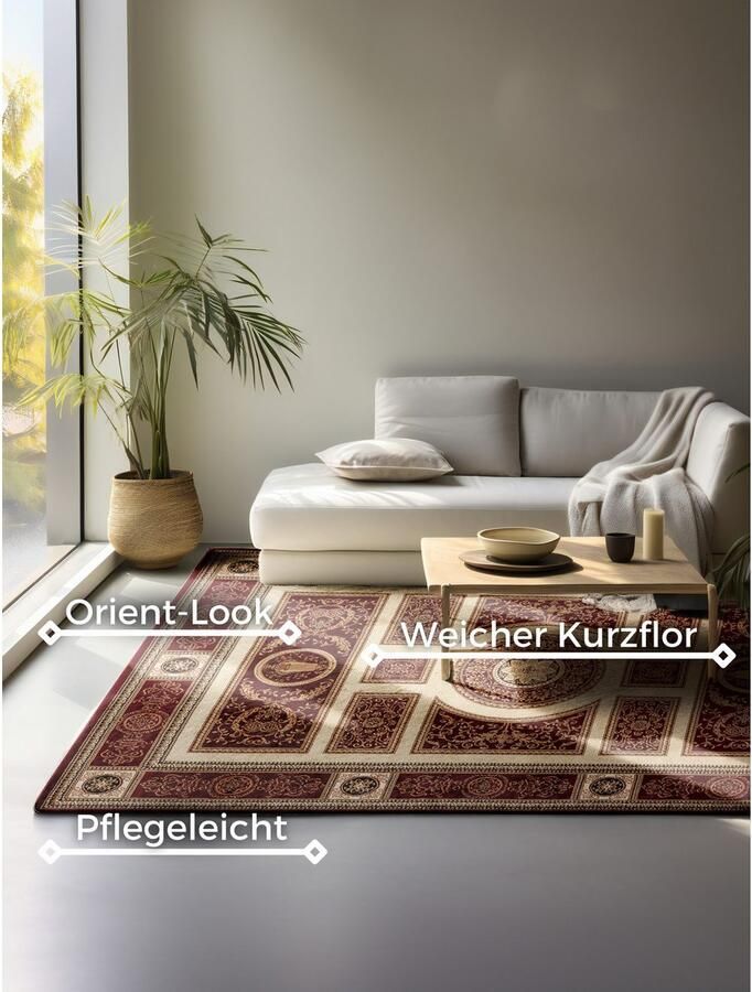 NORTHRUGS Vloerkleed Guzara Orient look loper slijtvast onderhoudsvriendelijk robuust - Foto 6