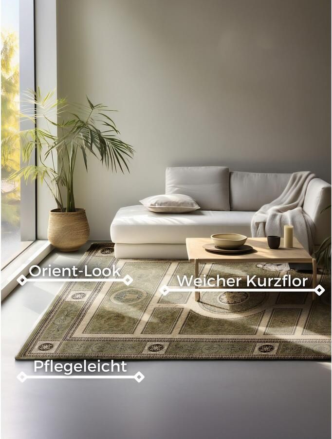 NORTHRUGS Vloerkleed Guzara Orient look loper slijtvast onderhoudsvriendelijk robuust - Foto 6
