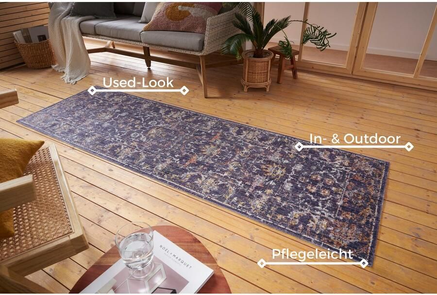 NORTHRUGS Vloerkleed Sues In-& outdoor loper weerbestendig balkon woonkamer oriënt - Foto 5