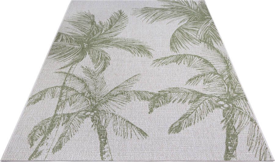 Northrugs Buitenkleed palm Jaora grijs groen 120x170 cm - Foto 3