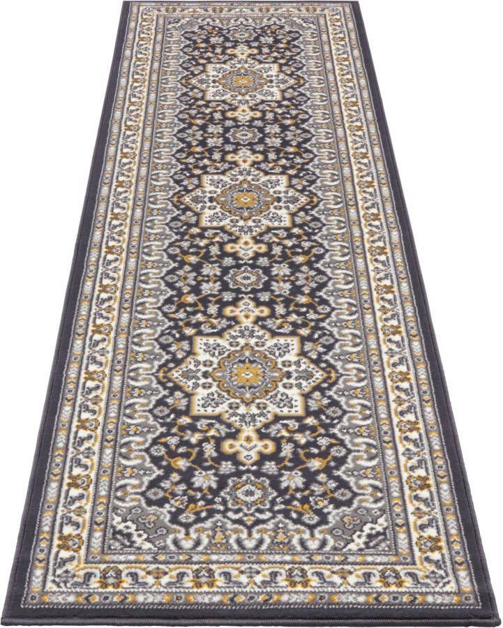 Nouristan Perzisch tapijt Parun Täbriz donkergrijs geel 80x250 cm - Foto 4