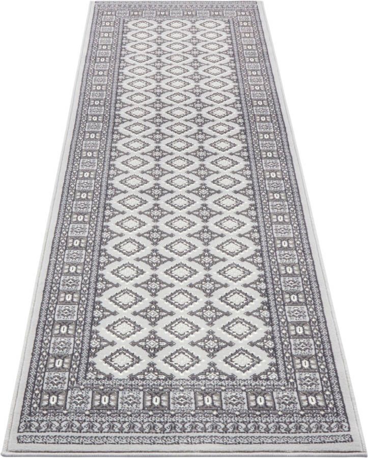Nouristan Klassiek vloerkleed Sao Buchara grijs 80x250 cm - Foto 4
