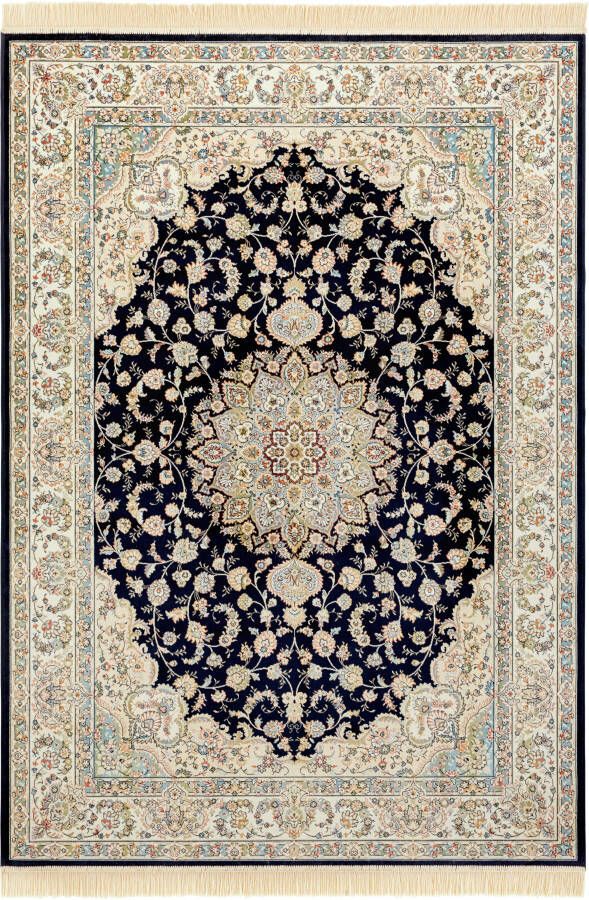 Nouristan Klassiek vloerkleed Antik Nain donkerblauw 135x195 cm - Foto 4