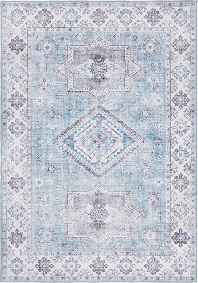 Nouristan Vintage vloerkleed Gratia lichtblauw 120x160 cm
