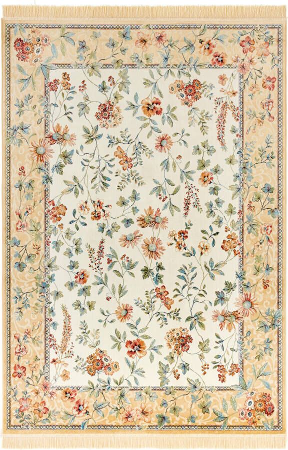 Nouristan Klassiek vloerkleed Oriental Flowers crème multi 135x195 cm - Foto 4