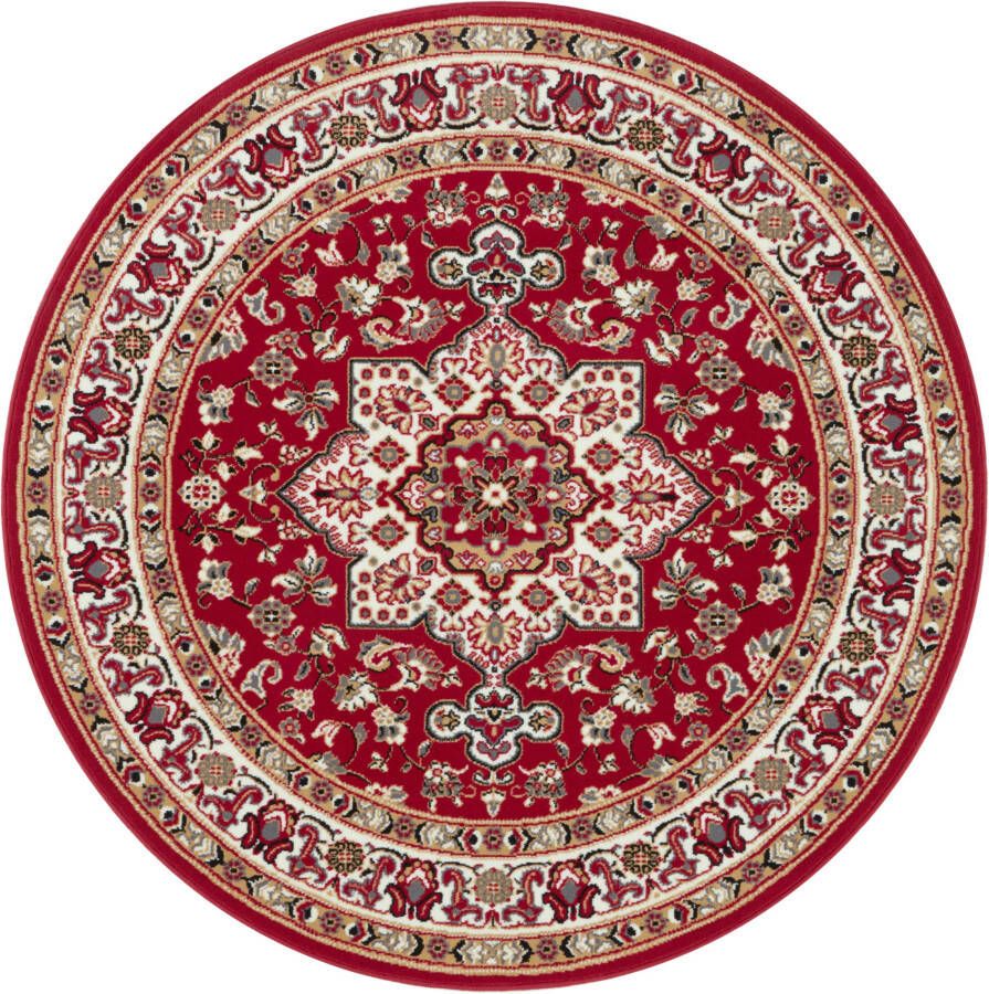 Tapeso Perzisch tapijt rond Parun Täbriz rood 160 cm rond