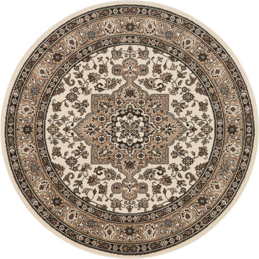 Tapeso Perzisch tapijt rond Parun Täbriz beige 160 cm rond - Foto 3