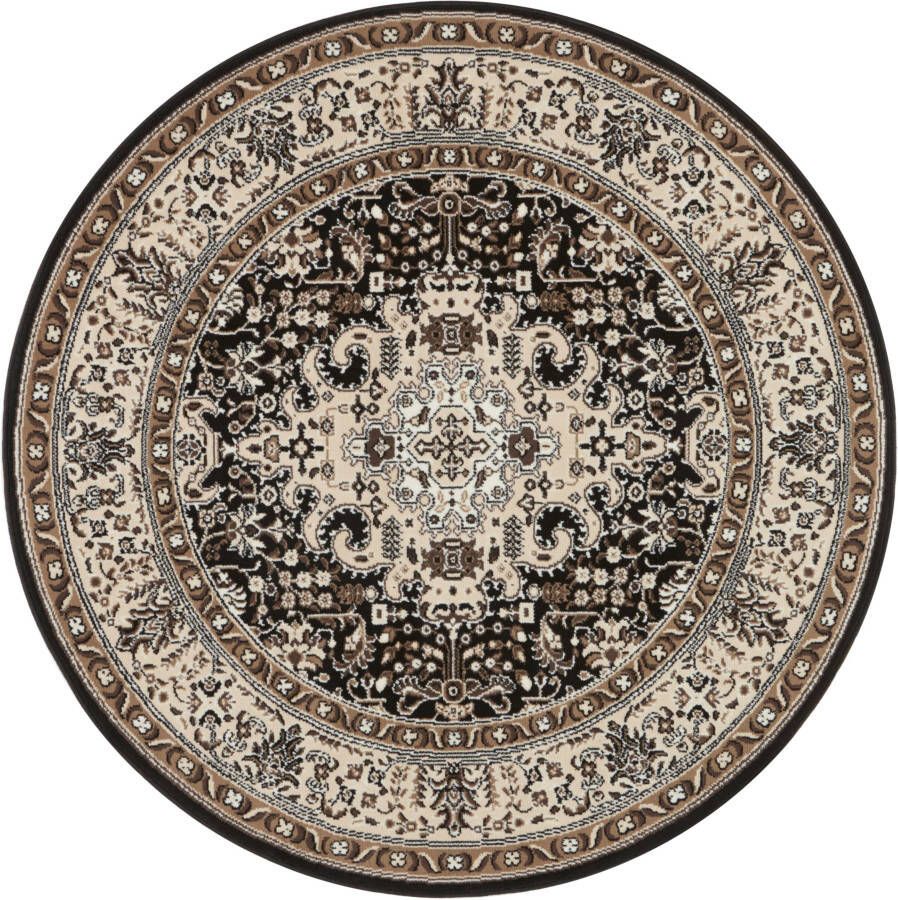 Nouristan Klassiek vloerkleed rond Medaillion crème bruin 160 cm rond - Foto 3