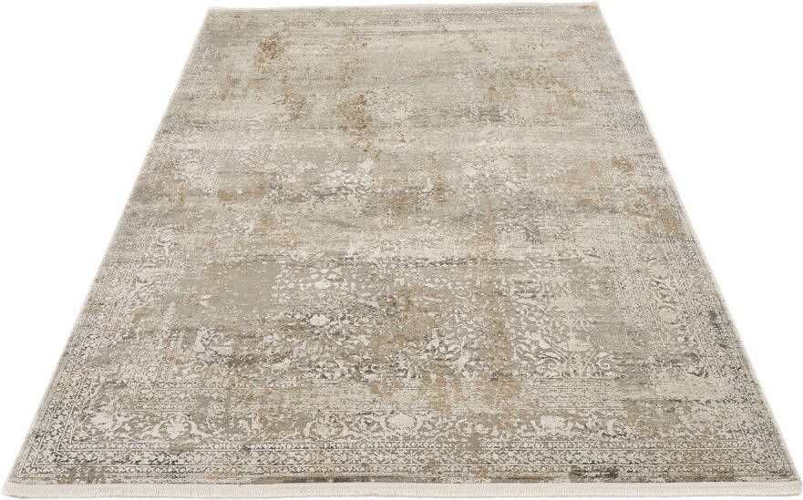 OCI DIE TEPPICHMARKE Vloerkleed BESTSELLER CAVA Glans viscose met franje reliëfstructuur vintage woonkamer - Foto 5