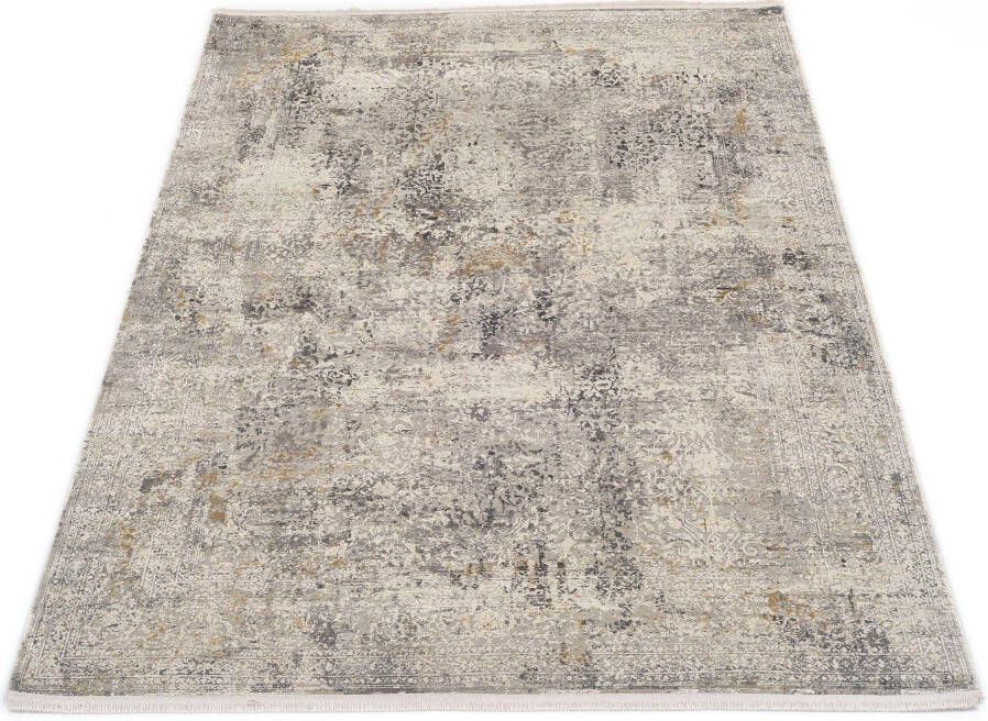 OCI DIE TEPPICHMARKE Vloerkleed BESTSELLER CAVA Glans viscose met franje reliëfstructuur vintage woonkamer - Foto 7