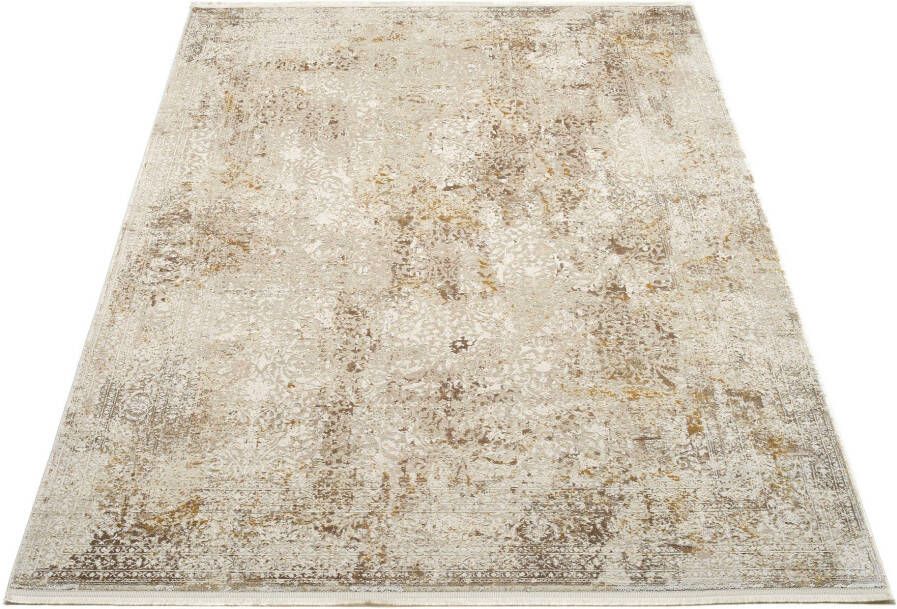 OCI DIE TEPPICHMARKE Vloerkleed BESTSELLER CAVA Glans viscose met franje reliëfstructuur vintage woonkamer - Foto 7