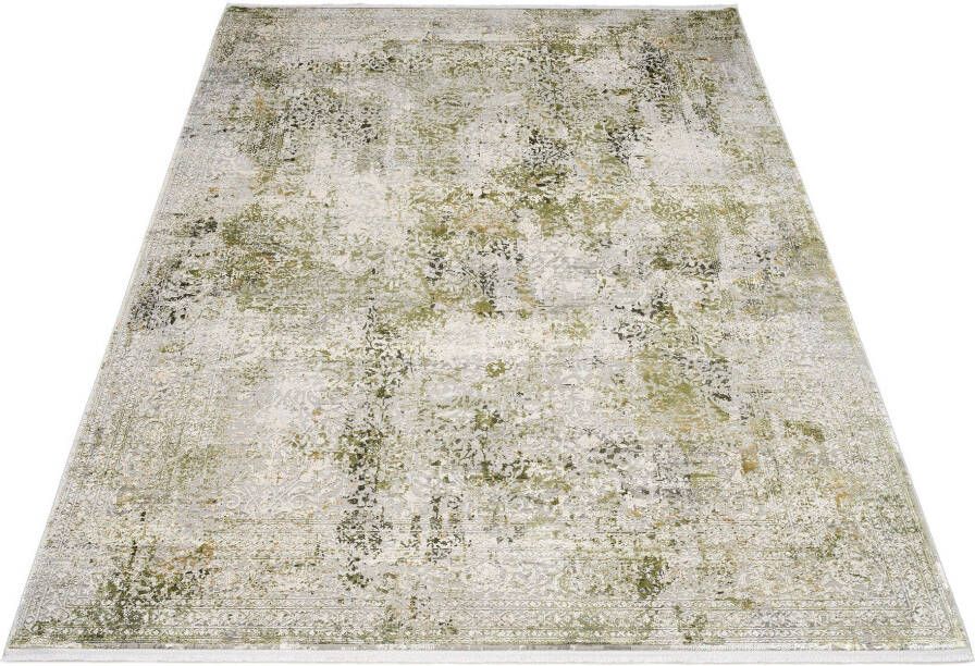 OCI DIE TEPPICHMARKE Vloerkleed BESTSELLER CAVA Glans viscose met franje reliëfstructuur vintage woonkamer - Foto 8