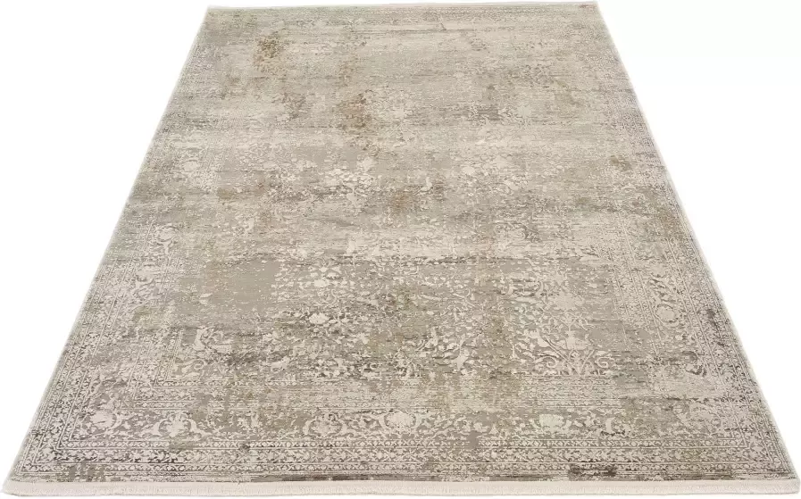 OCI DIE TEPPICHMARKE Vloerkleed BESTSELLER CAVA Glans viscose met franje reliëfstructuur vintage woonkamer - Foto 7