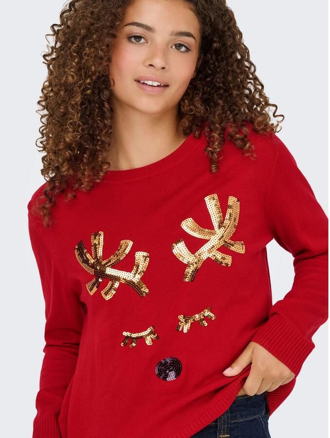 Only Kersttrui ONLXMAS SHINE LS ONECK KNT - Foto 3