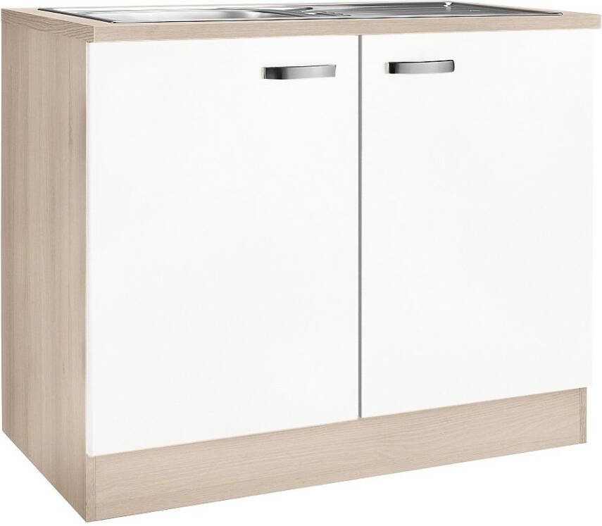 OPTIFIT Gootsteenkast Faro met metalen handgrepen breedte 100 cm - Foto 5