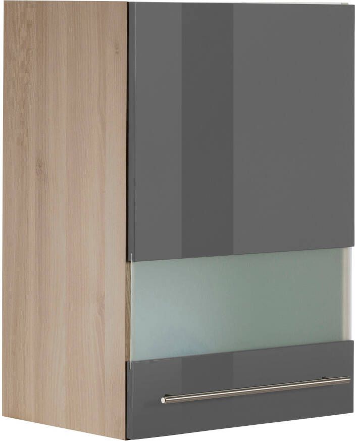 OPTIFIT Hangend kastje met glasdeur Bern Breedte 50 cm front met melkglas-inzet met metalen greep - Foto 7