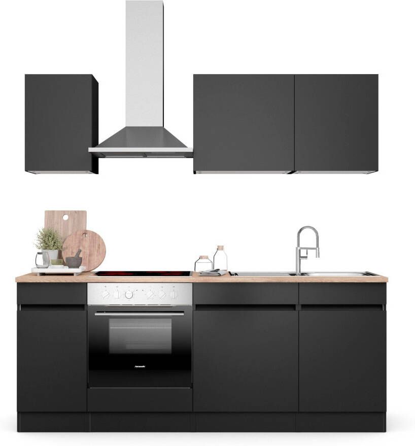 OPTIFIT Keuken Safeli Breedte 210 cm naar keuze met of zonder Hanseatic elektrische apparaten - Foto 13