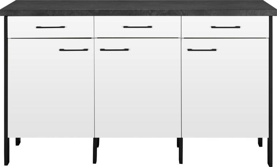 OPTIFIT Onderkast Tokio 158 cm breed met stalen frame volledig uittrekbaar dressoir met bergruimte - Foto 9