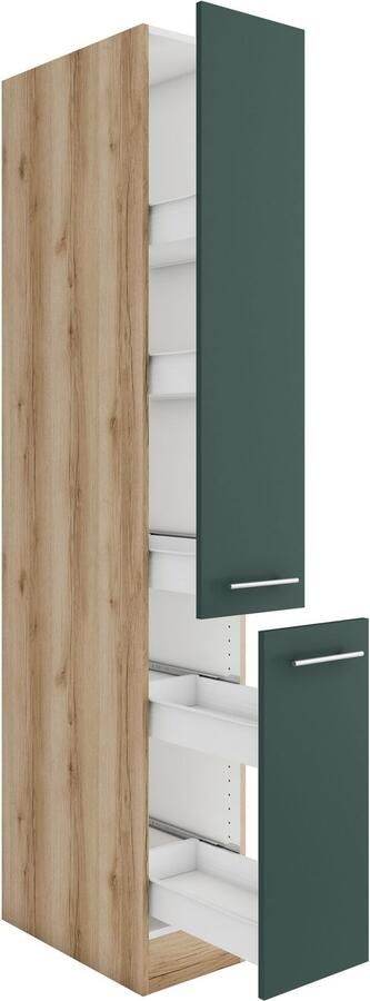 OPTIFIT Apothekerskast Bella Breedte 30 cm hoogte 206 8 cm 2 uittrekken