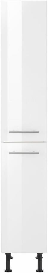 OPTIFIT Apothekerskast Bern 30 cm breed 176 cm hoog in hoogte verstelbare stelpootjes metalen grepen - Foto 9