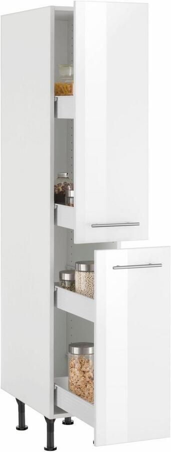 OPTIFIT Apothekerskast Bern 30 cm breed 176 cm hoog in hoogte verstelbare stelpootjes metalen grepen - Foto 7