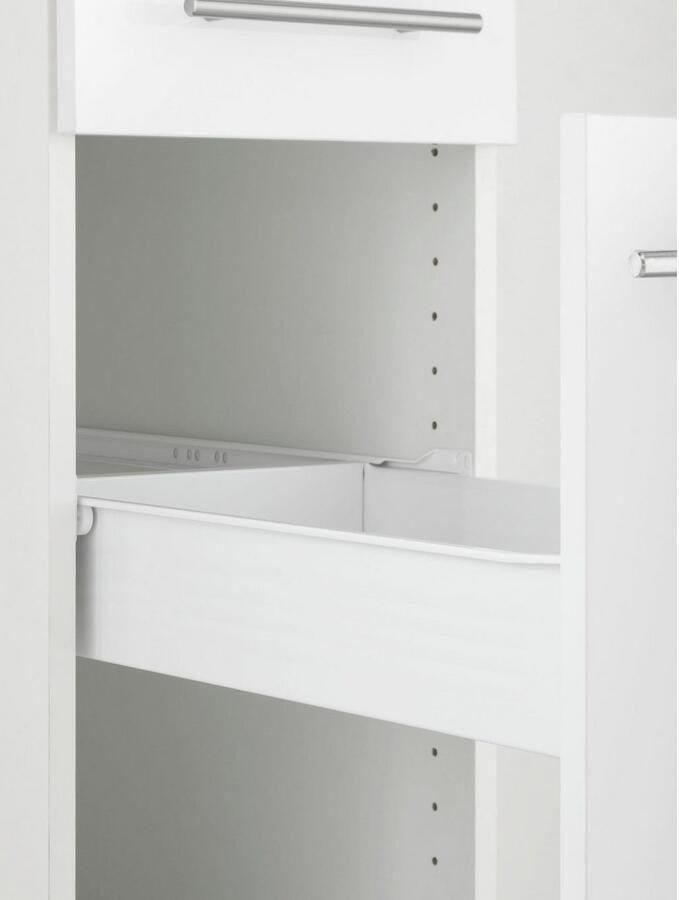 OPTIFIT Apothekerskast Bern 30 cm breed 176 cm hoog in hoogte verstelbare stelpootjes metalen grepen