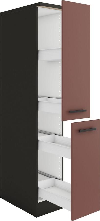 OPTIFIT Apothekerskast Palma Breedte 30 cm hoogte 174 4 cm 2 uittrekken 5 planken