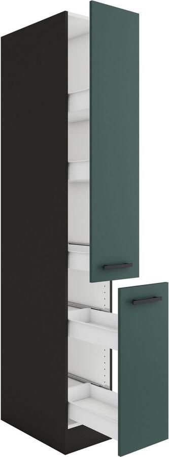 OPTIFIT Apothekerskast Palma Breedte 30 cm hoogte 206 8 cm 2 uittrekken 5 planken