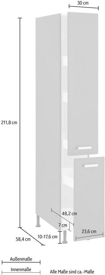 OPTIFIT Apothekerskast Parma Breedte 30 cm - Foto 3